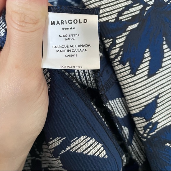 Long Jacquard Jacket | Marigold by Marilyne Baril | Size Sm/Md - Picture 4 of 13